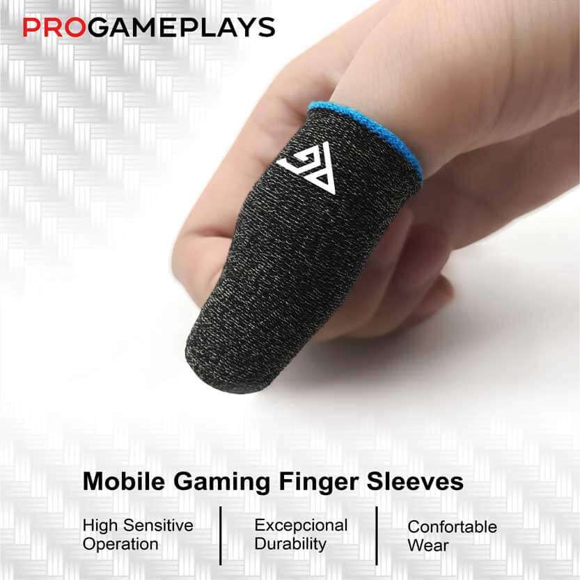 Bundle: Phone Triggers + 1 Pair Silver Fiber Finger Sleeves