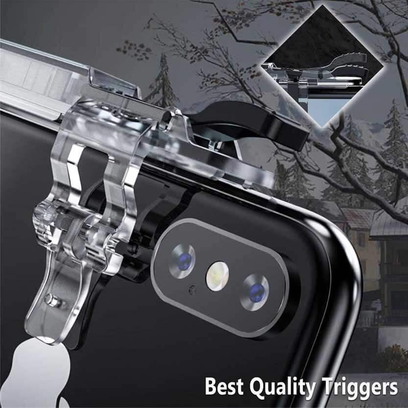 Bundle: Phone Triggers + 1 Pair Silver Fiber Finger Sleeves